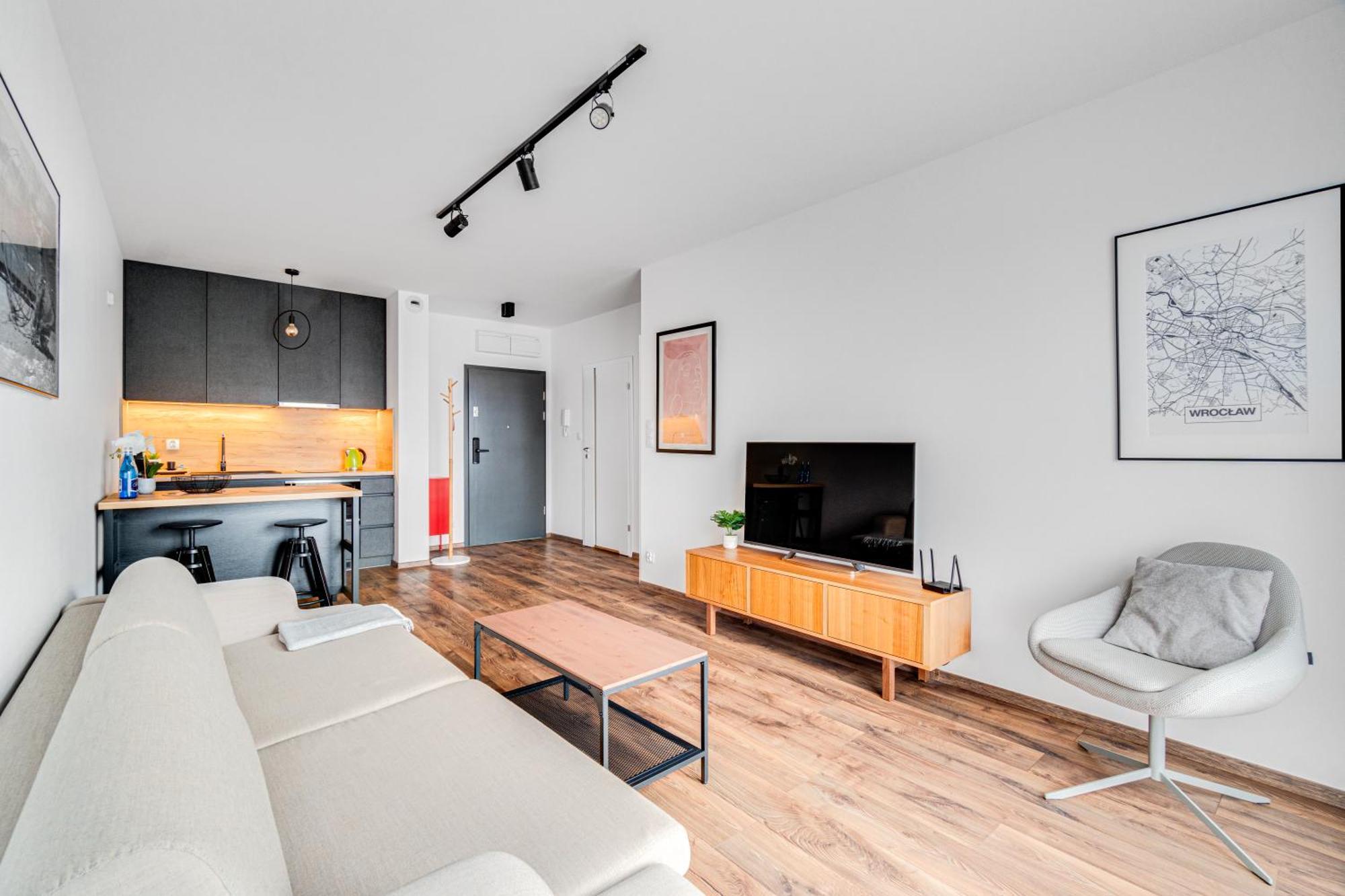 Prime Time Apartament - 24H Check -In - Parking W Cenie Wroclaw Bagian luar foto